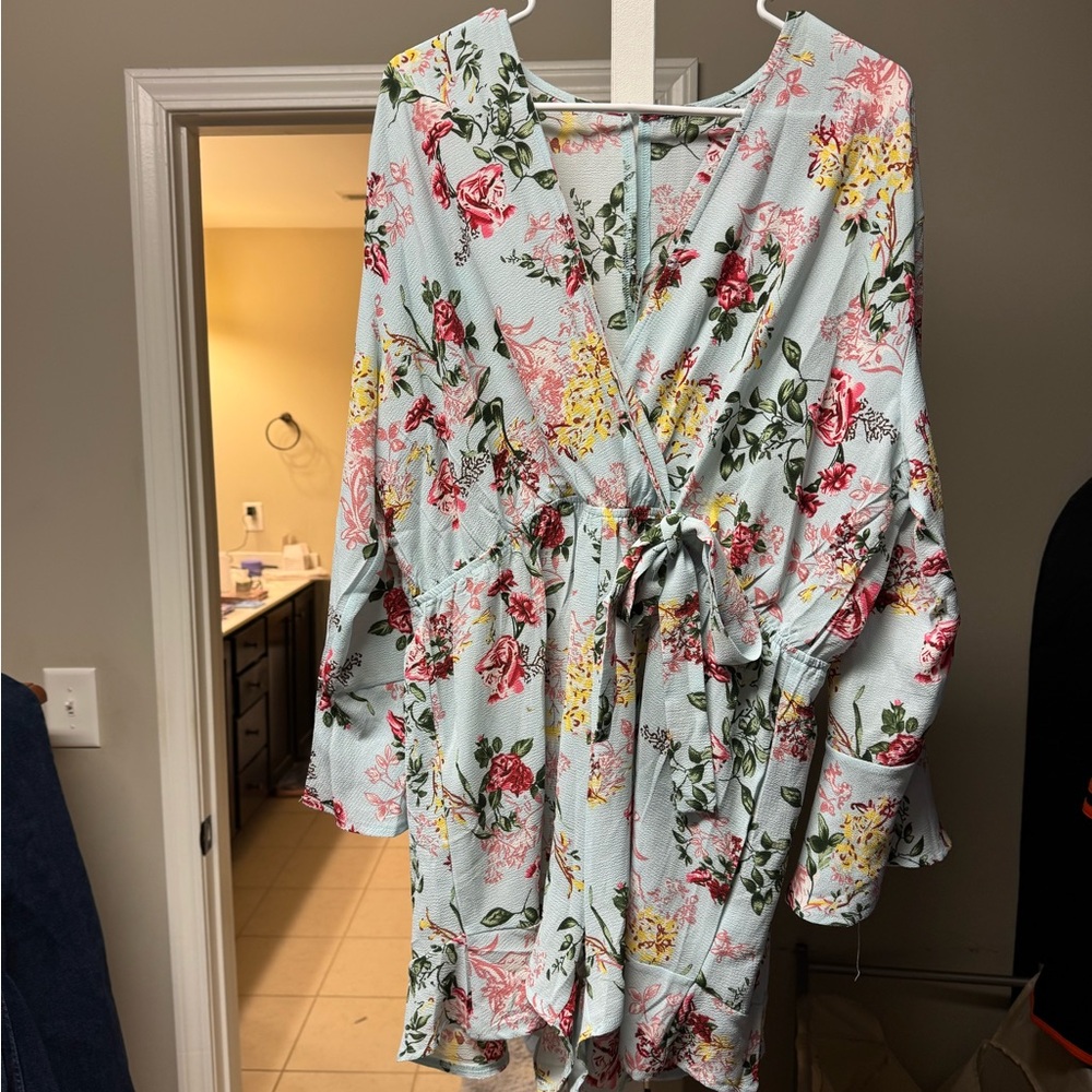 Floral Wrap Jumpsuit